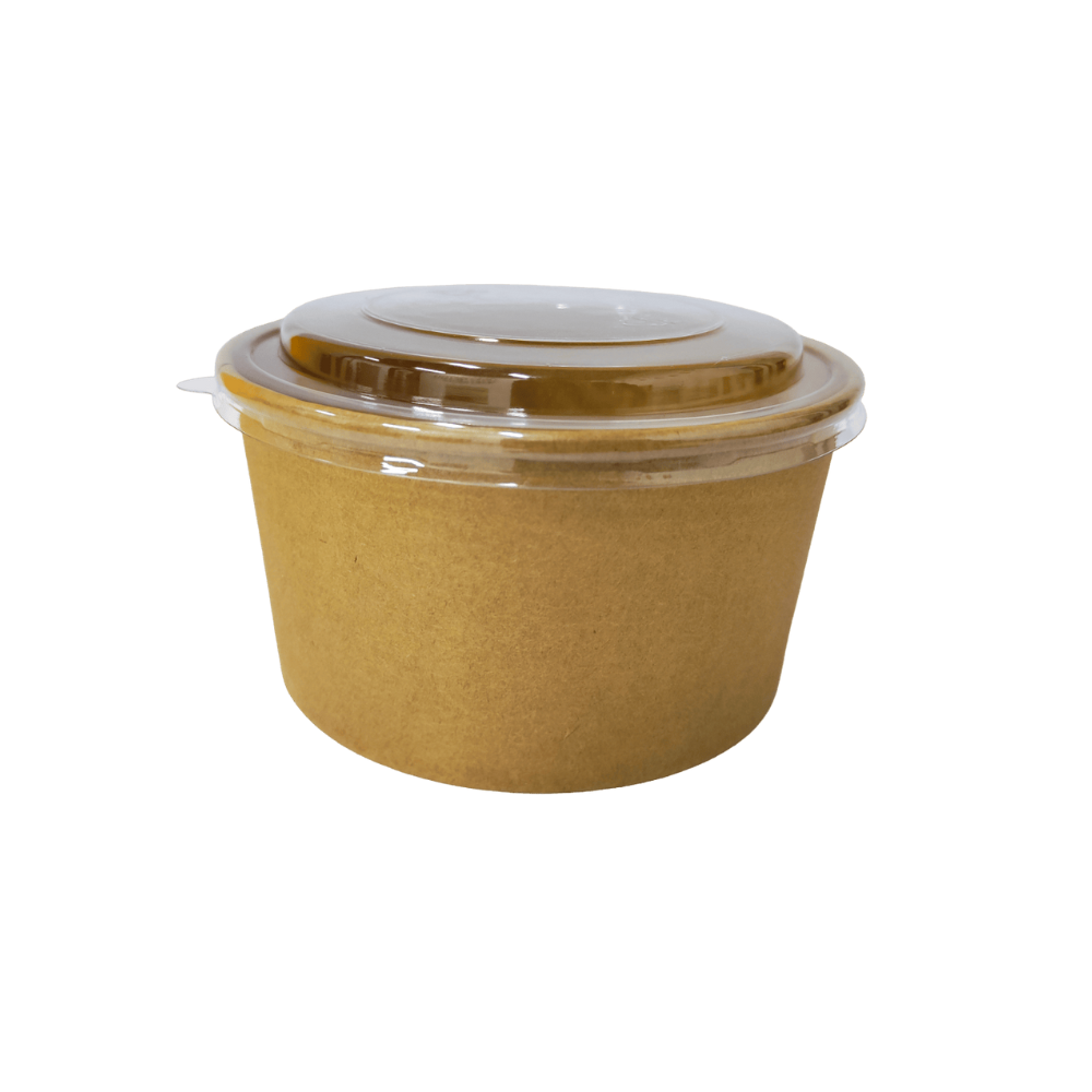 EB1000BK-PET Bol Kraft avec couvercle PET 1000 mL