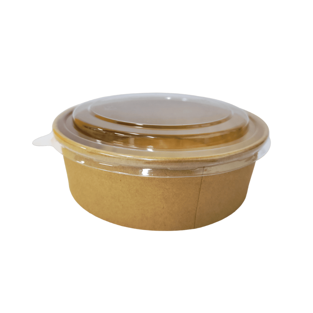 EB1100BK-PET (1) Bol Kraft avec couvercle PET