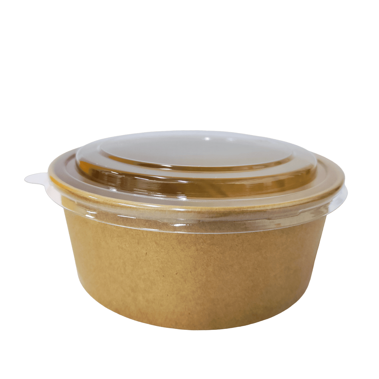 EB1300BK-2 Bol kraft pour la vente à emporter avec couvercle PET transparent