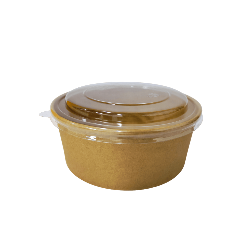 EB750BK-PET Bol Kraft avec couvercle PET 750 mL