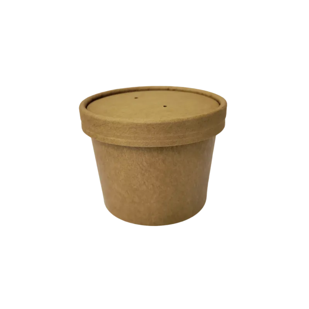 EB12SK (1) pot à soupe kraft couvercle kraft
