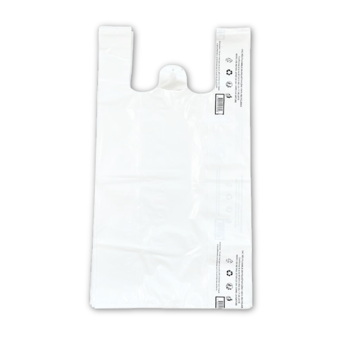 SR3361 sac plastique blanc réutilisable