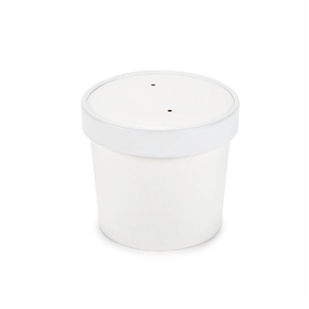 EB12SB (3) bol à soupe en carton 12oz avec couvercle carton blanc