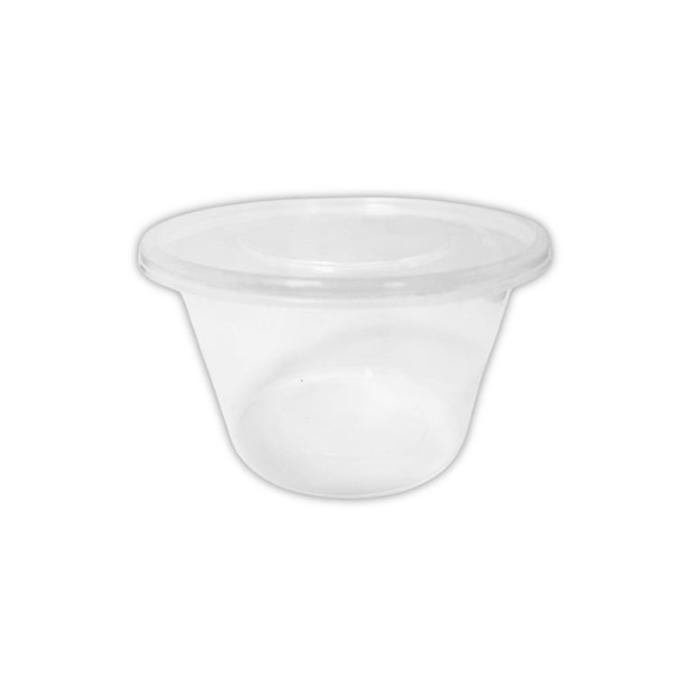 Pot plastique pour plats ou desserts à emporter