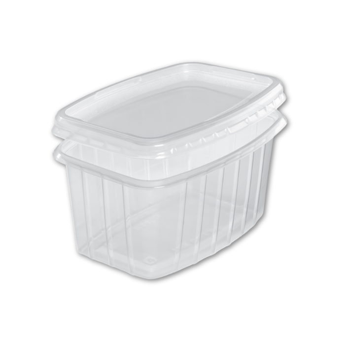 BCPP0450 (2) barquette plastique micro onde avec couvercle