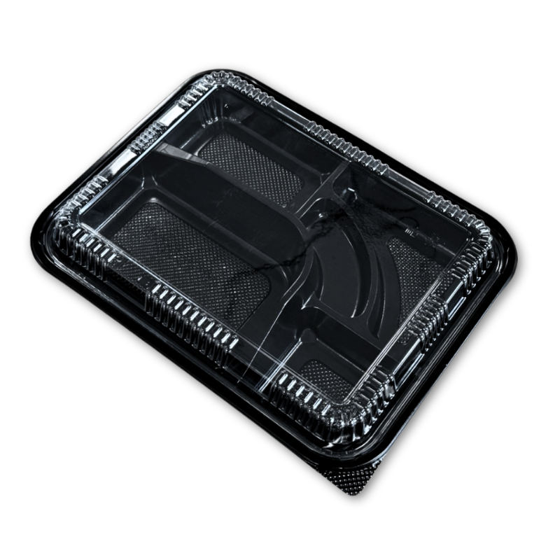 AP8306 Bento noir 5 compartiments AP8306 + couvercle