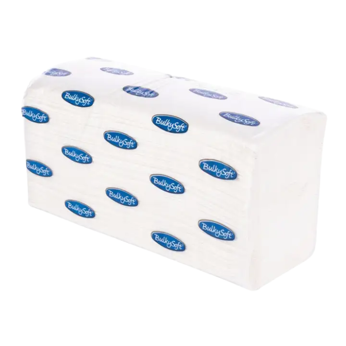 83454 essuie-mains pliés en Z blanc