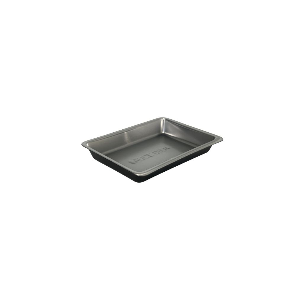 WP-115A Coupelle à sauce argentée et noire