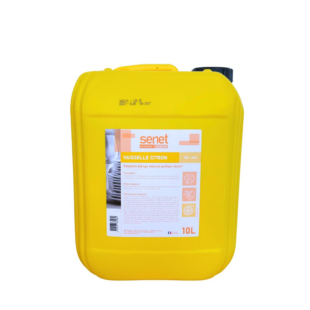 MANUEL10 Liquide vaisselle citron bidon jaune de 10L